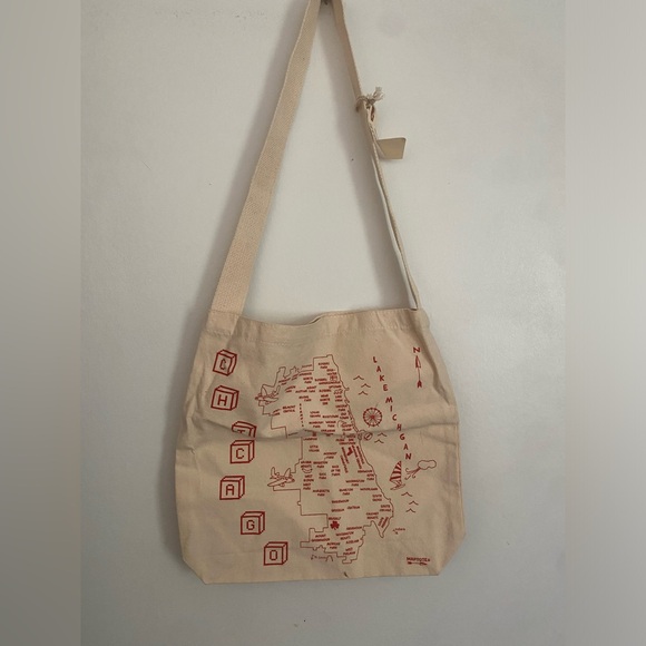 Nwt Chicago neighborhood canvas tote bag - Picture 1 of 2